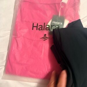 2 Halara Pink and Black pants